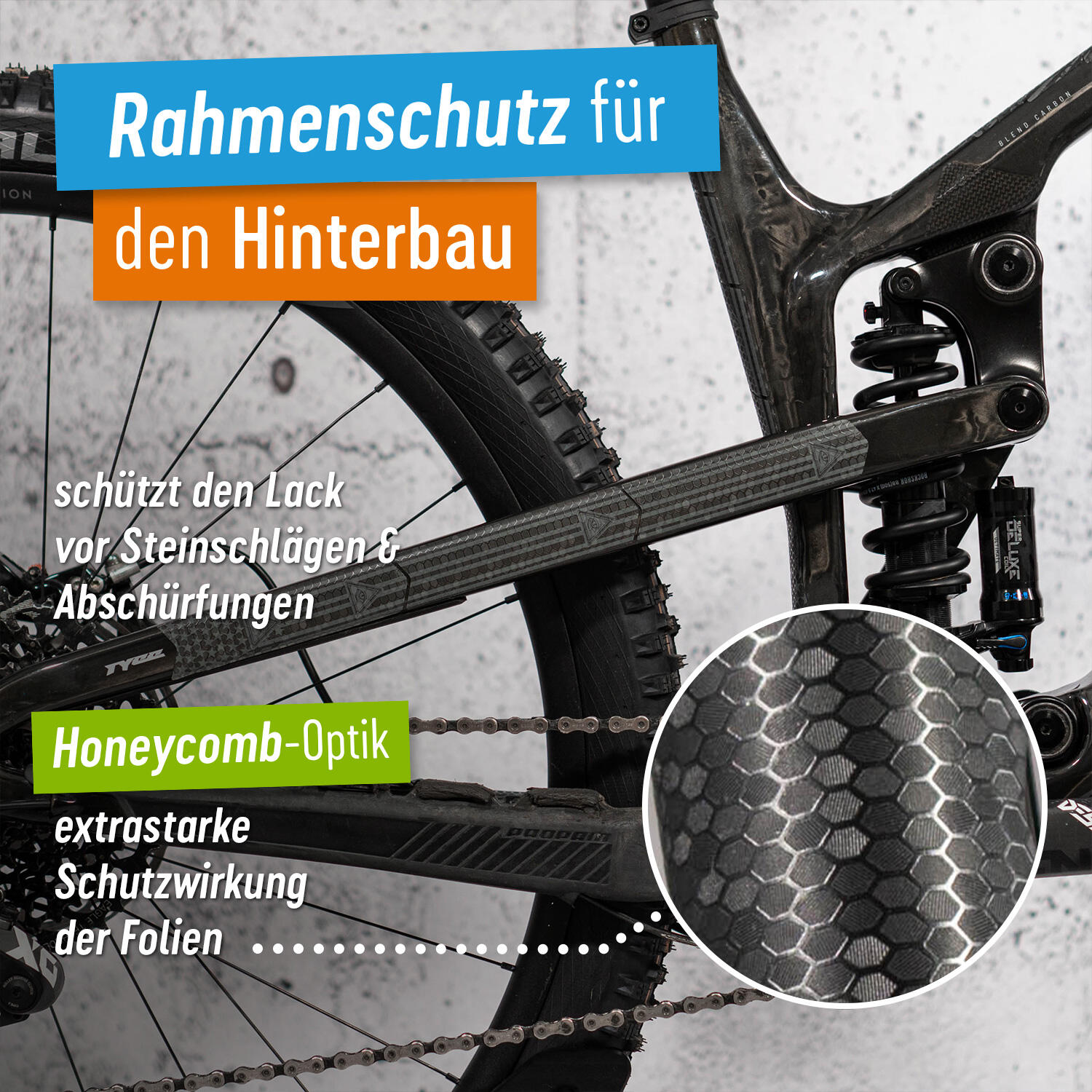 Set Schutzfolie für Kettenstreben/Wanten Riesel Design Chain:Tape 3000 Illuminat 2/5