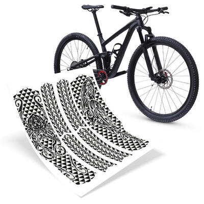 Fahrrad Schutzfolie Aufkleber für den Hinterbau matt Kratz- & Steinschlagschutz