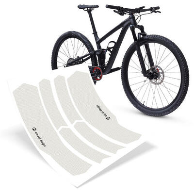 Fahrrad Schutzfolie Aufkleber für den Hinterbau matt Kratz- & Steinschlagschutz