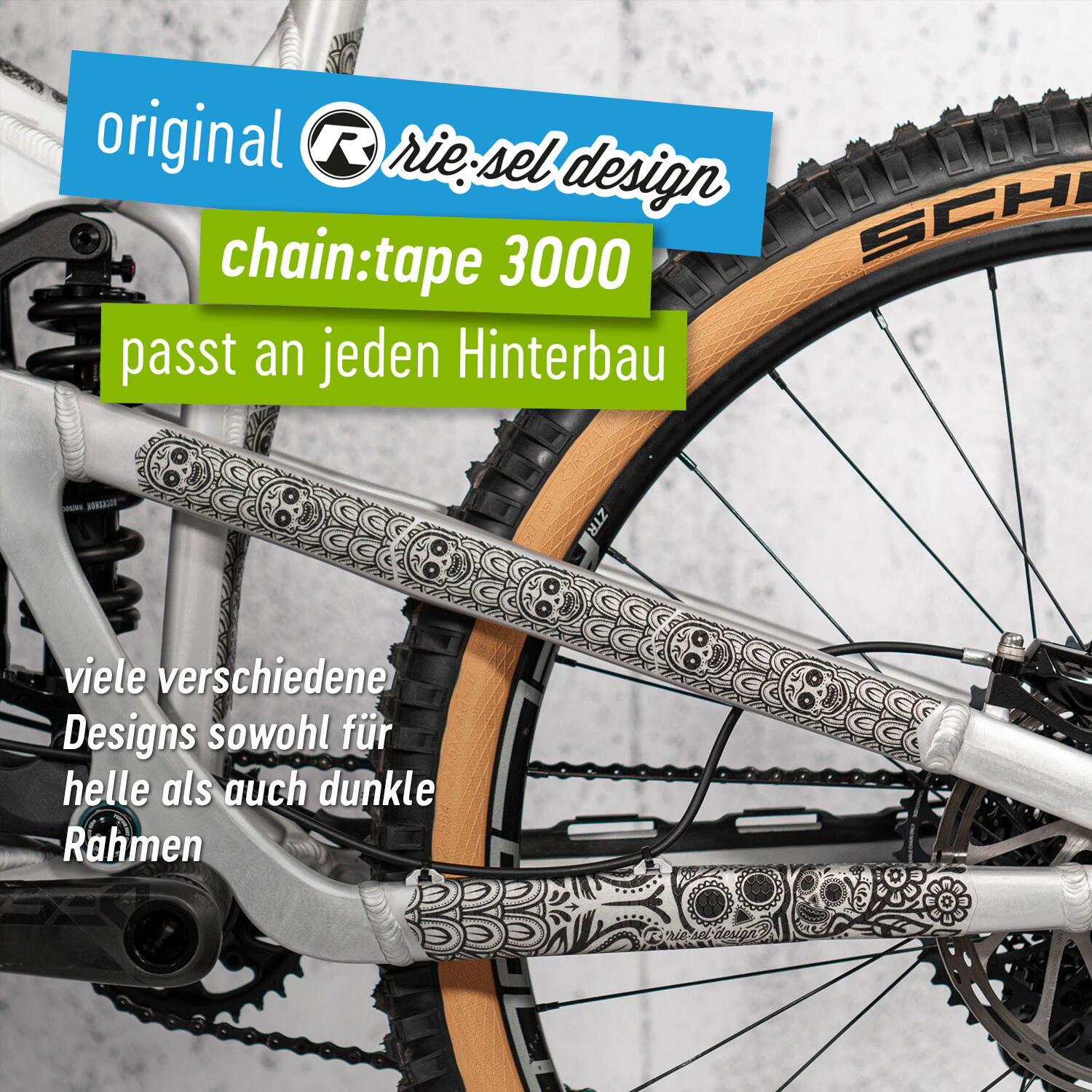 Kit film de protection bases/haubans Riesel Design Chain:Tape 3000 Los Muertos 3/5