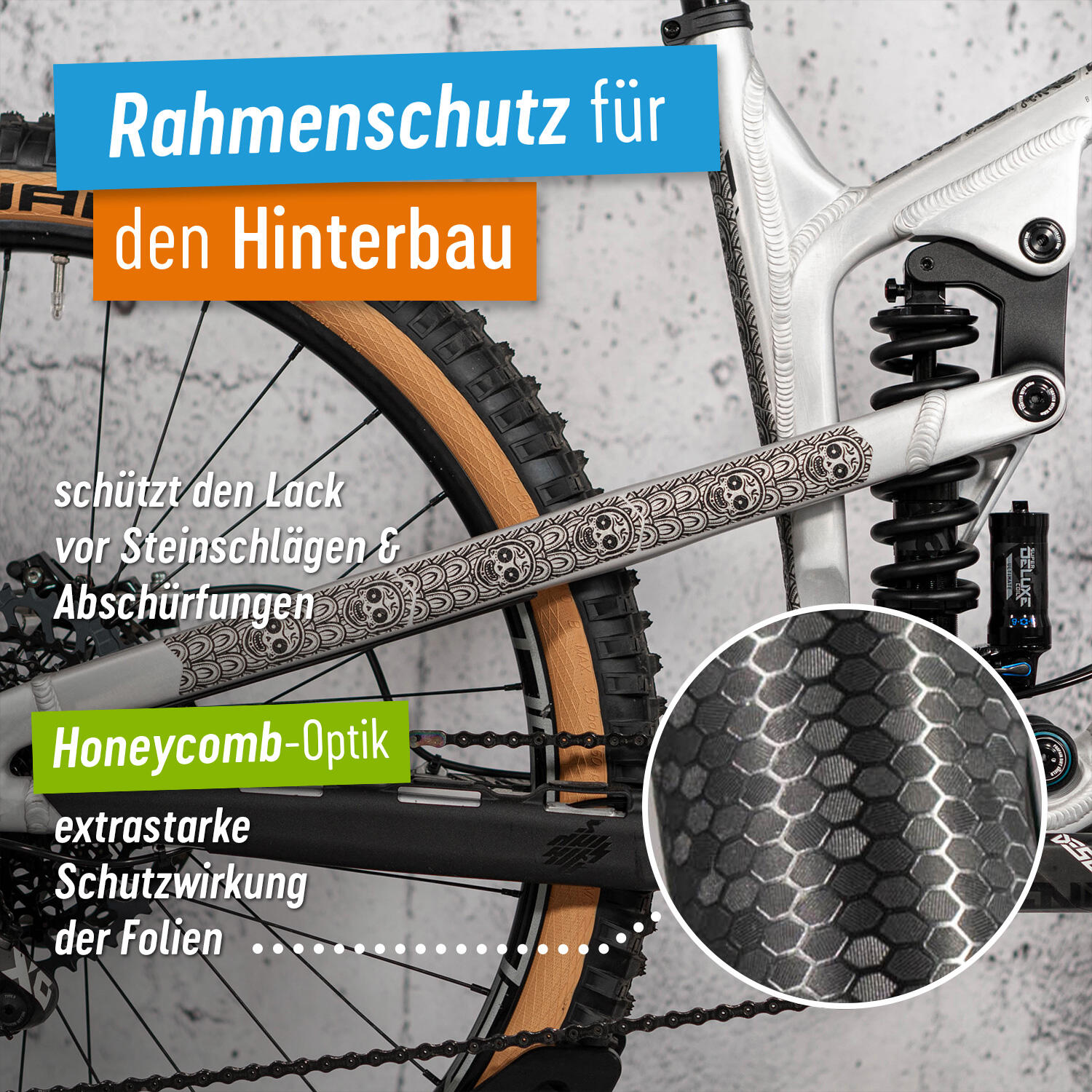 Kit film de protection bases/haubans Riesel Design Chain:Tape 3000 Los Muertos 2/5