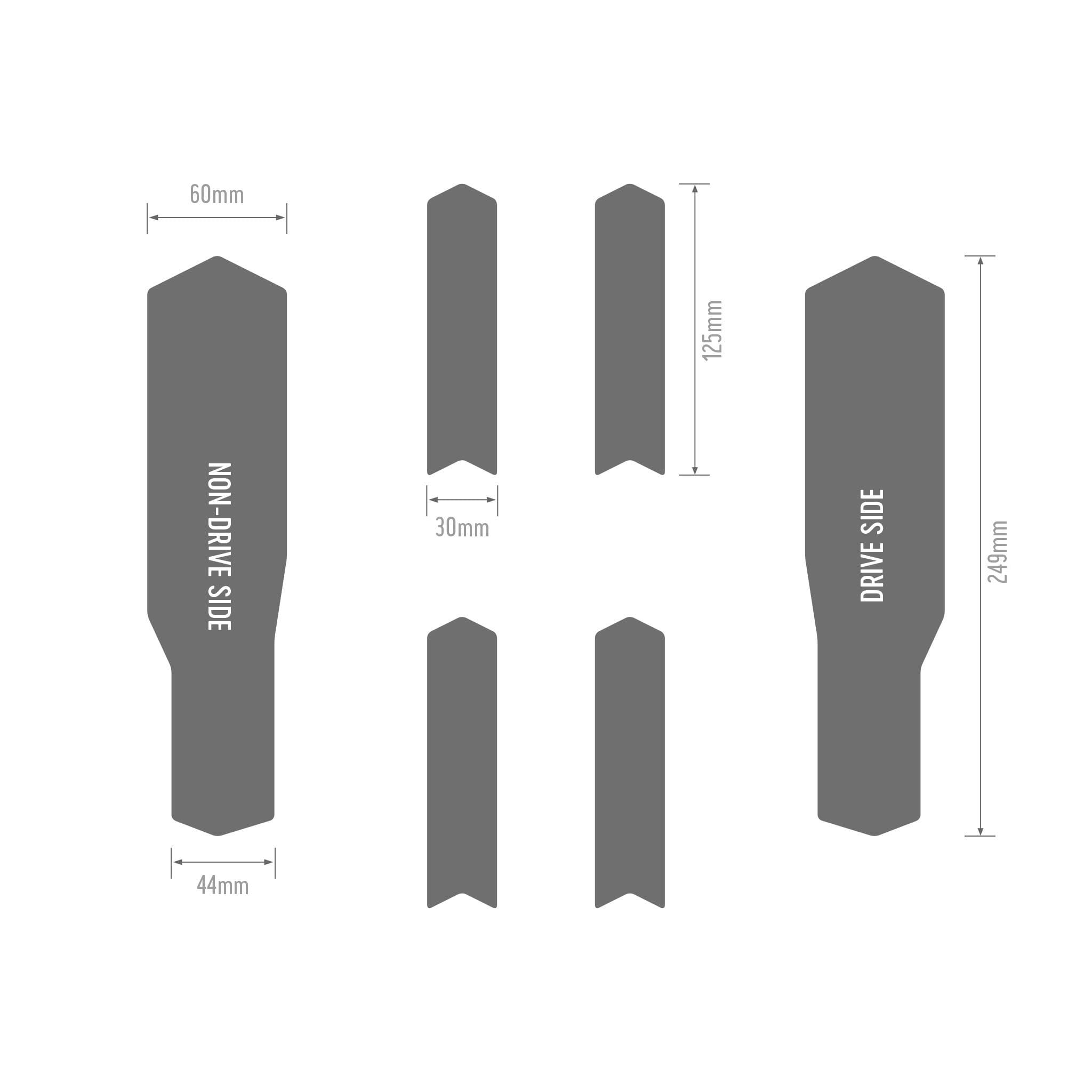 Protective film kit for bases and shrouds Riesel Design Chain:Tape 3000 Stickerb 5/5