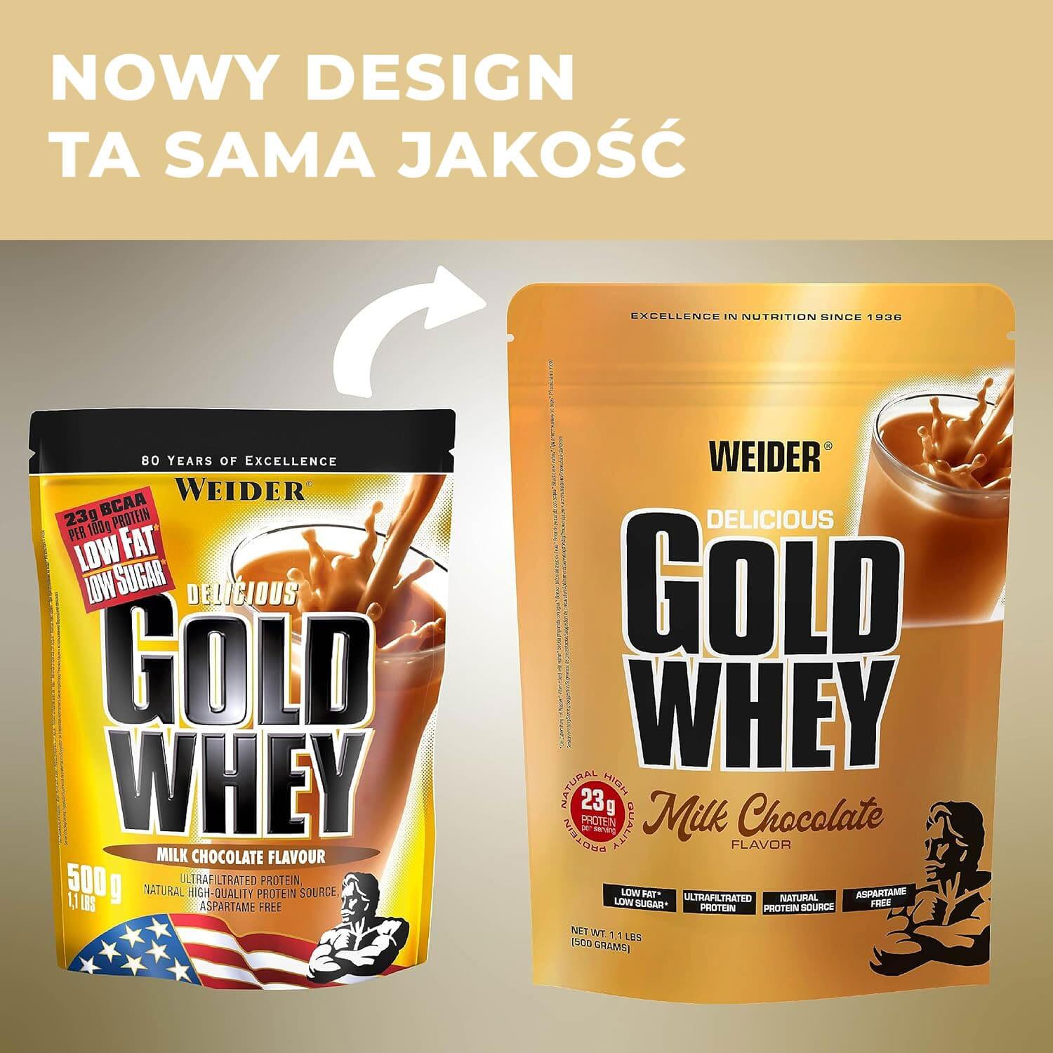 Concentrato di siero di latte - Gold Whey - Cioccolato al Latte 500g 5/7
