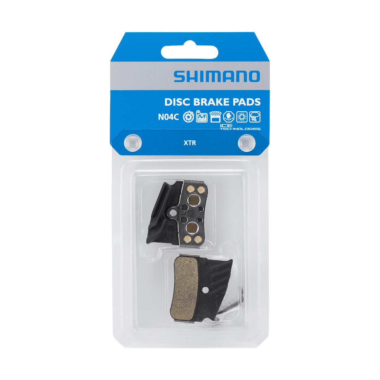 Shimano N04C-MF Metallic-Bremsbeläge für Shimano XTR / Deore XT / SLX Bremsen 5/5