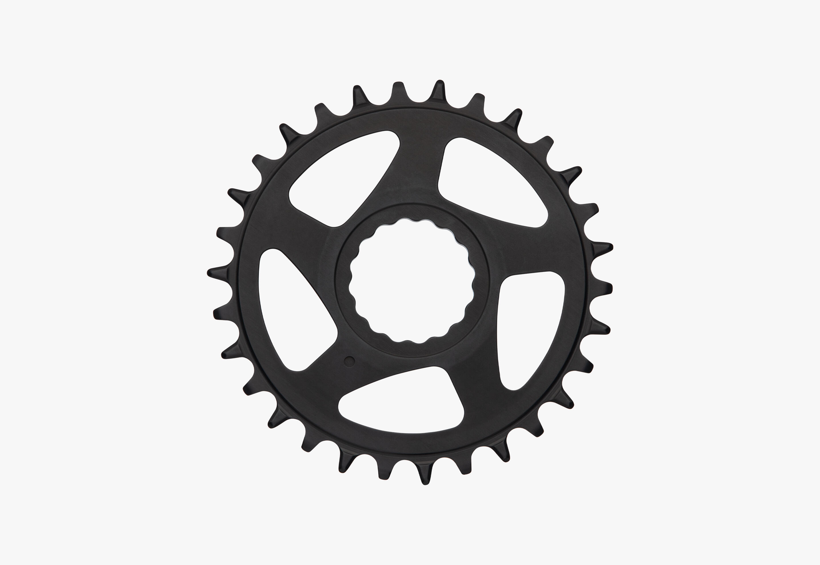 Plato Shimano de 12 V, ancho y de montaje directo (55 mm), color negro 2/4