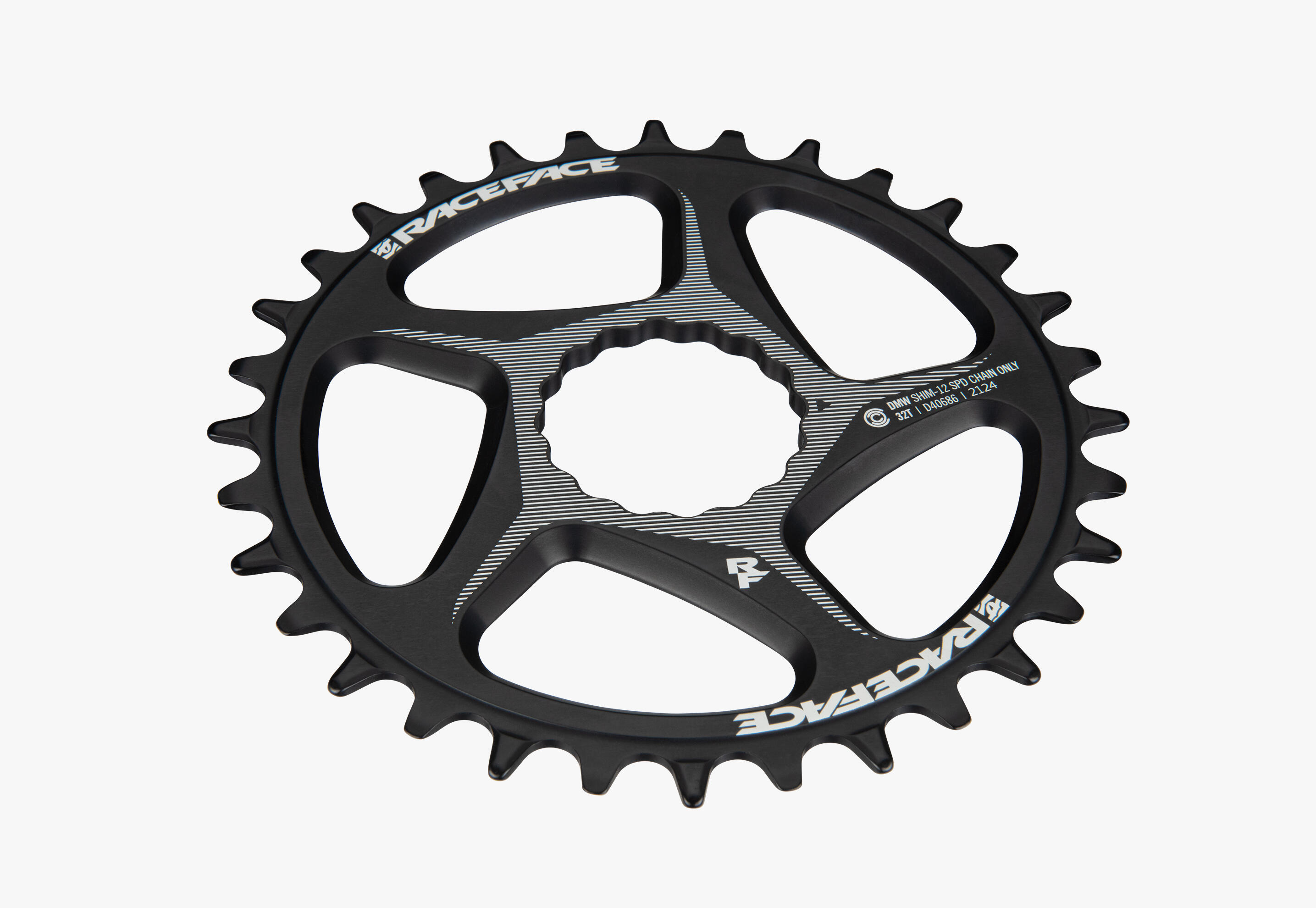 Plato Shimano de 12 V, ancho y de montaje directo (55 mm), color negro 4/4