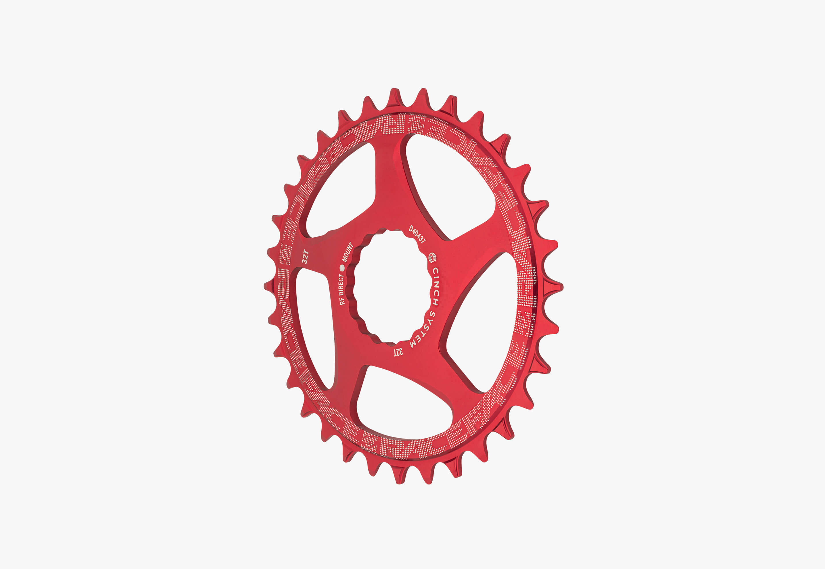 Plateau Direct Mount - rouge 3/4