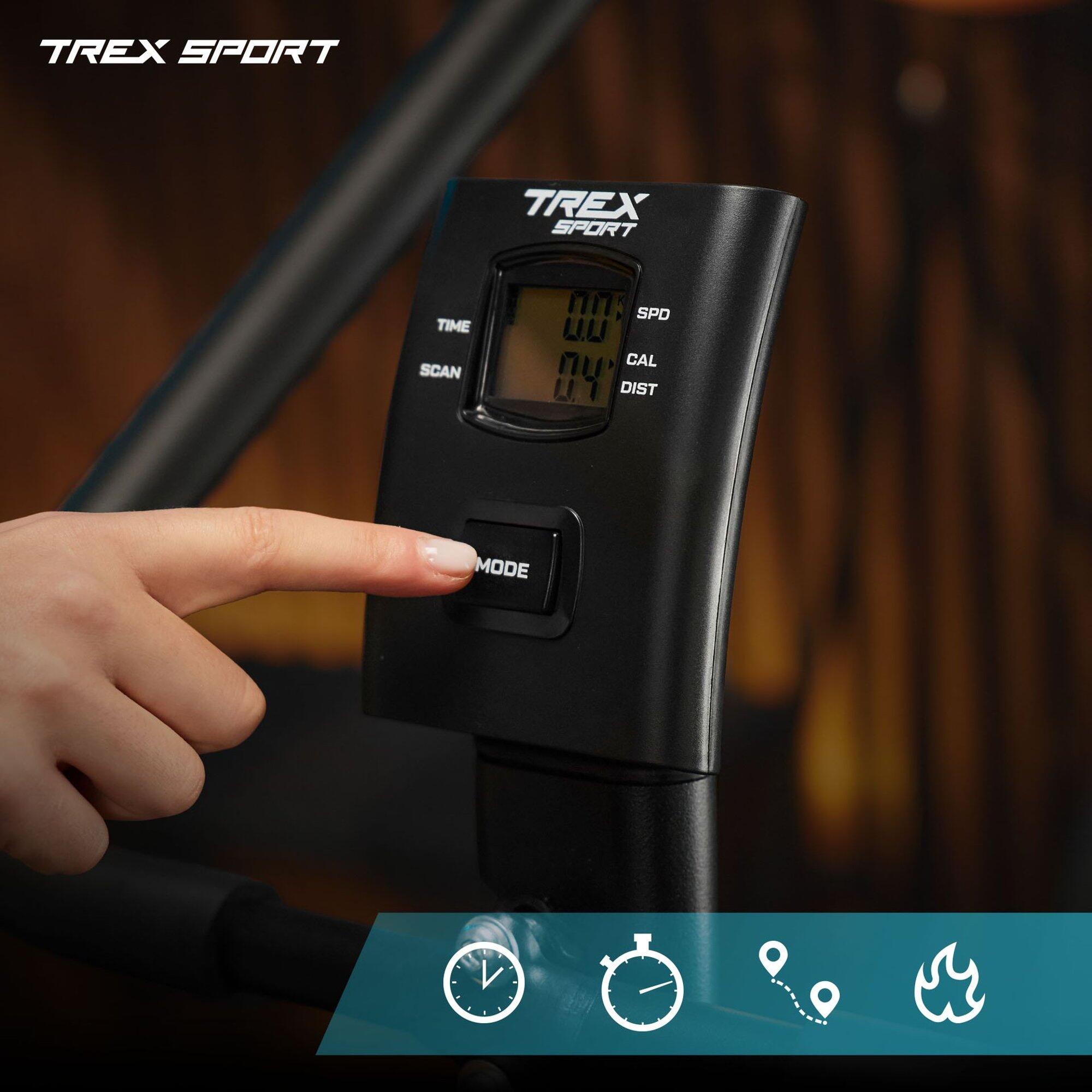 Vélo d'appartement mécanique Trex Sport JOLT TX-250BB noir 3/7