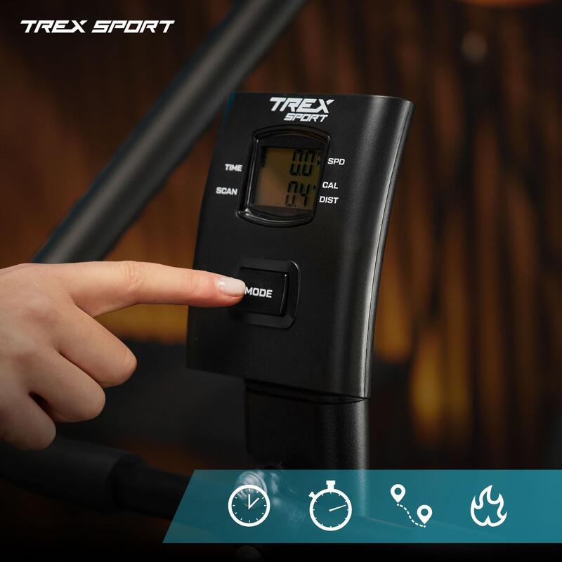 Bicicletă fitness indoor Trex Sport JOLT TX-250BB mecanică gri