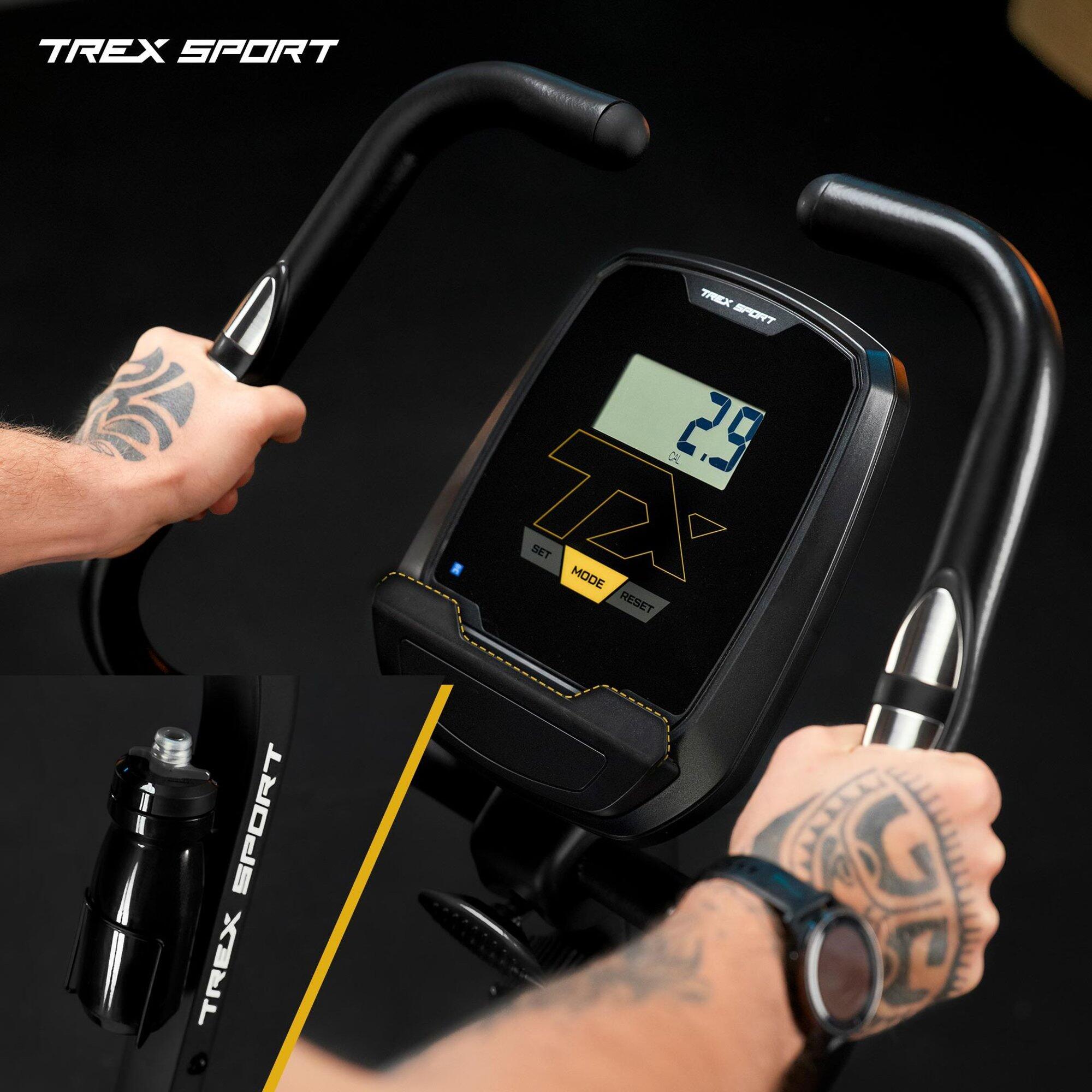 Heimtrainer Indoor Cycling Trex Sport IRON TX-500MB magnetisch, Weiß 3/7