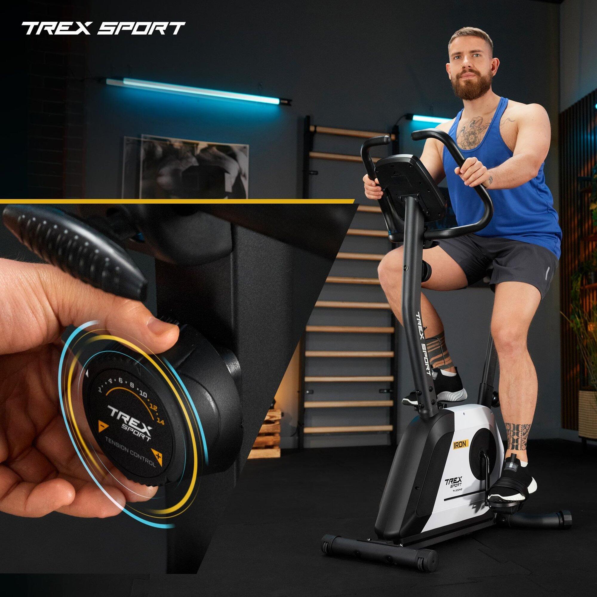 Rowerek stacjonarny indoor cycling Trex Sport IRON TX-500MB magnetyczny biały