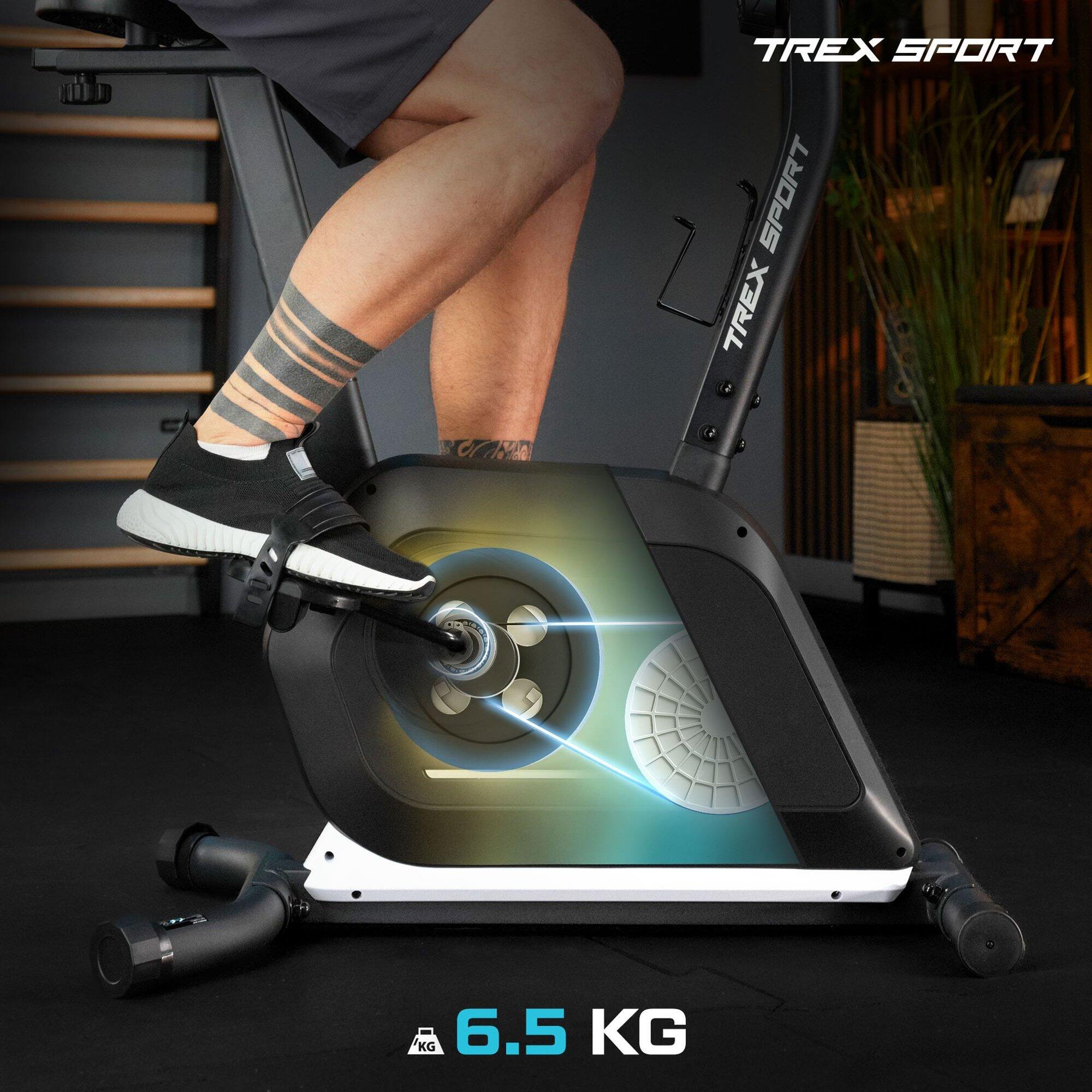 Vélo d’appartement magnétique Trex Sport IRON TX-500MB roue d'inertie 6,5kg noir 7/7