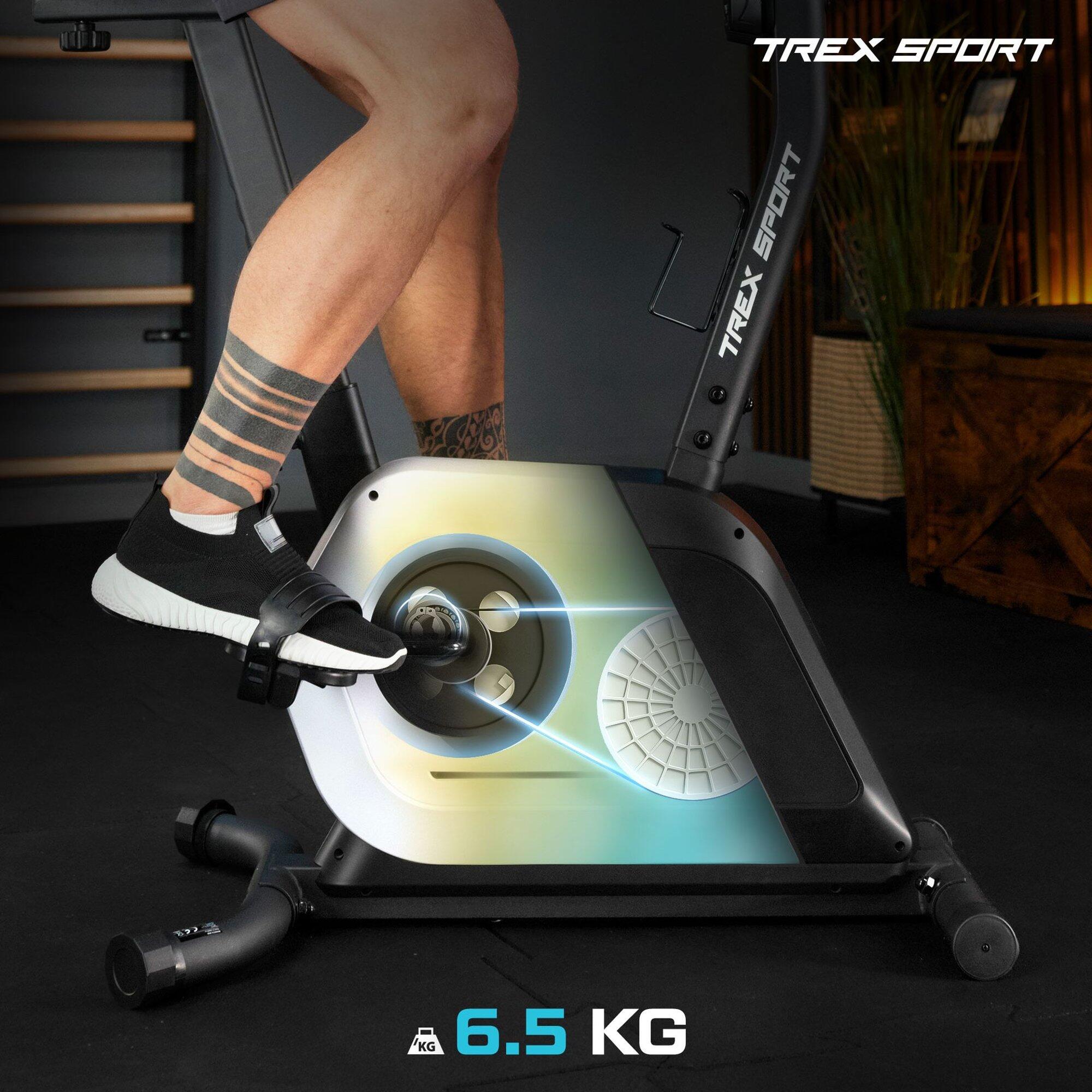 Heimtrainer Indoor Cycling Trex Sport IRON TX-500MB magnetisch, Weiß 7/7