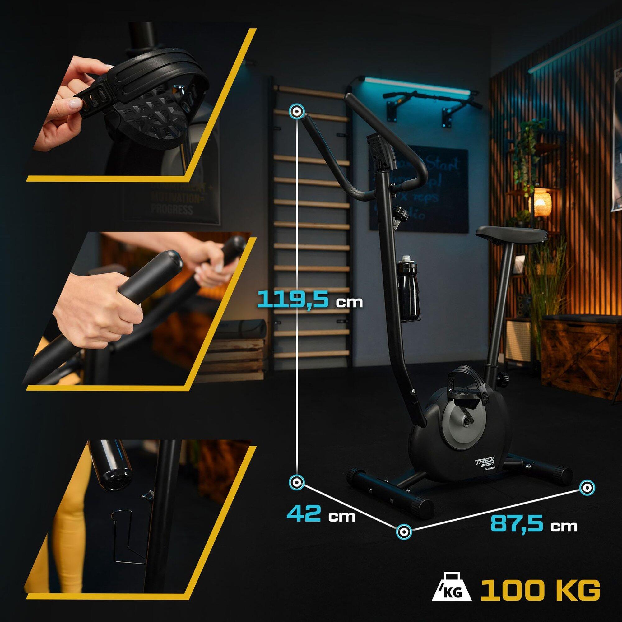 Vélo d'appartement mécanique Trex Sport JOLT TX-250BB noir 5/7