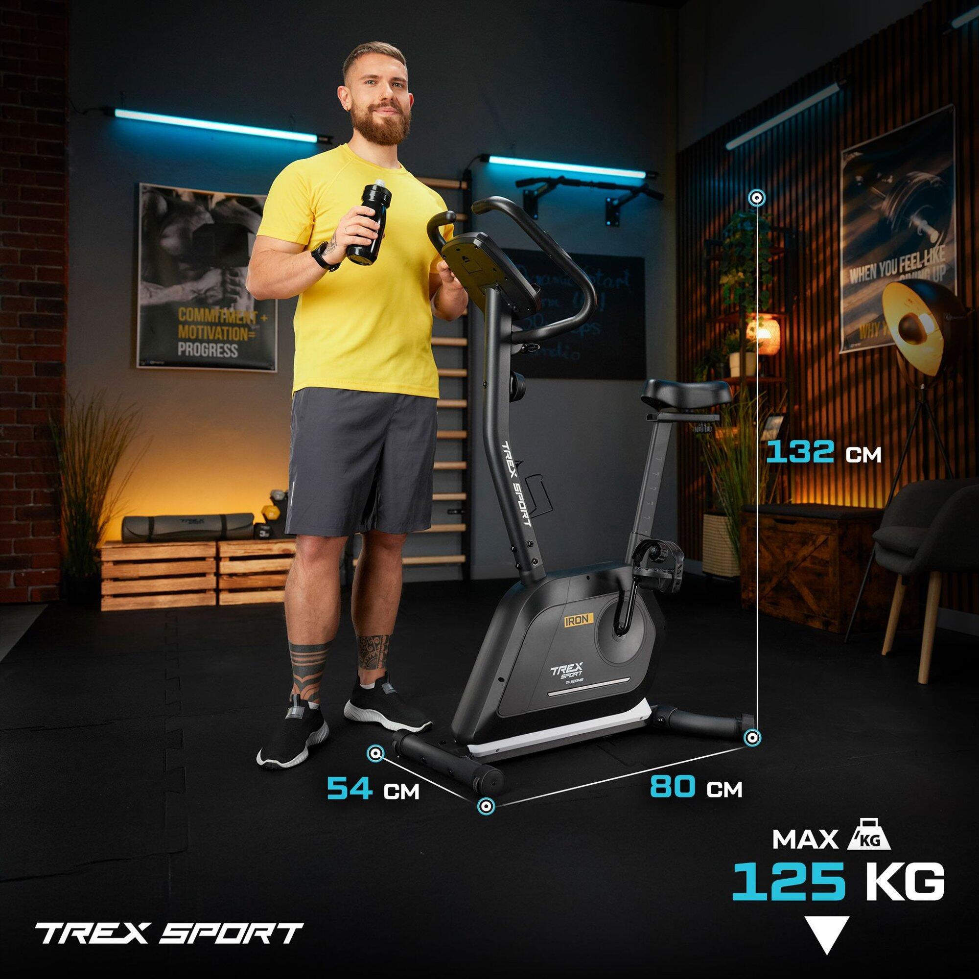 Vélo d’appartement magnétique Trex Sport IRON TX-500MB roue d'inertie 6,5kg noir 5/7