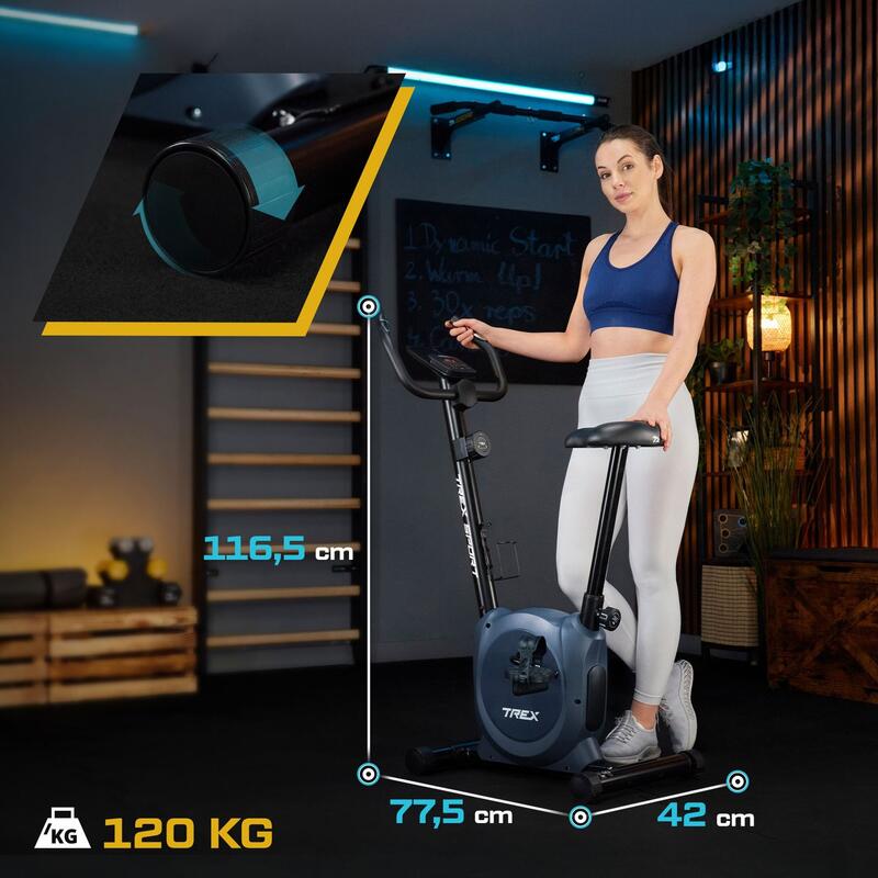 Rower stacjonarny magnetyczny RIZE TX-350MB navy