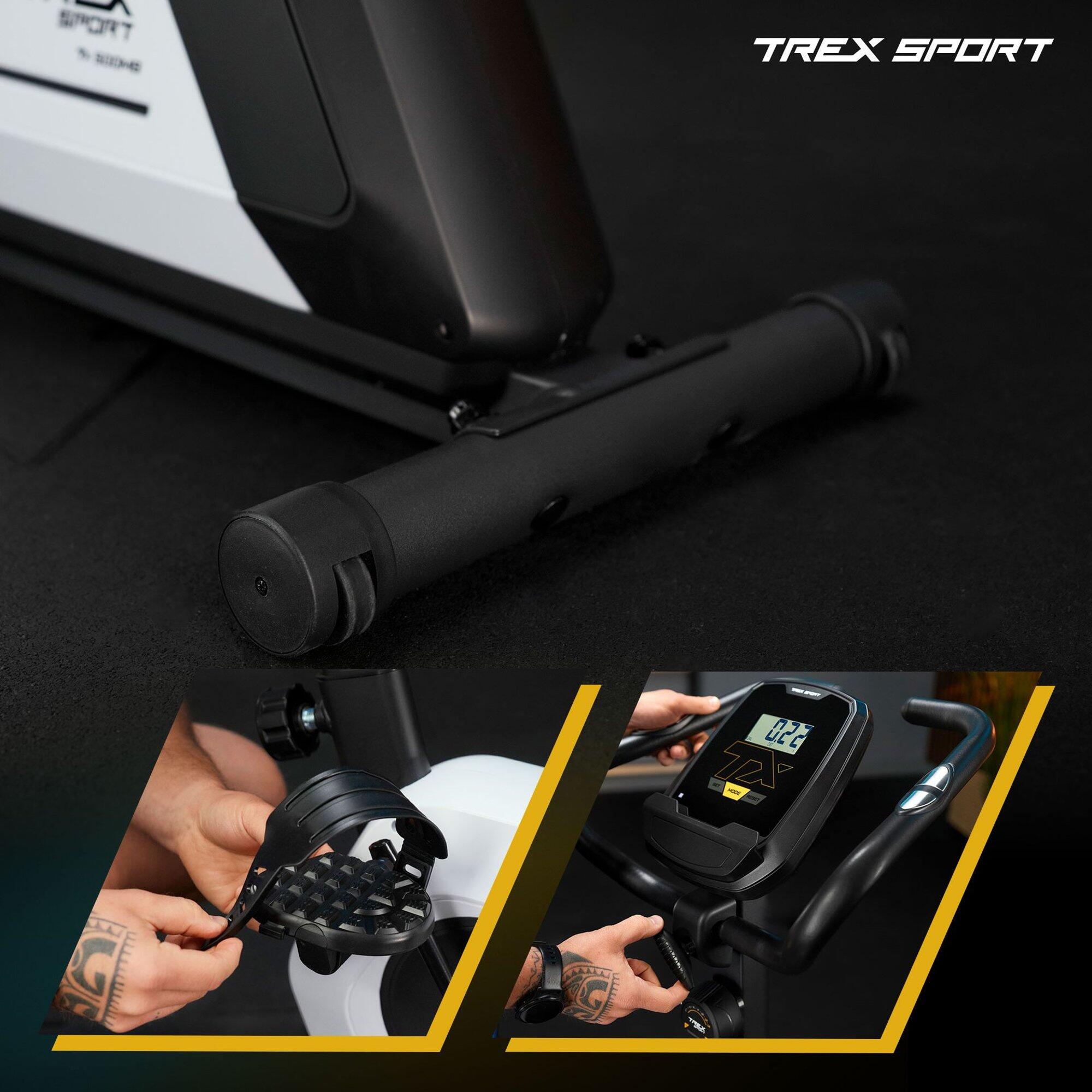 Heimtrainer Indoor Cycling Trex Sport IRON TX-500MB magnetisch, Weiß 4/7