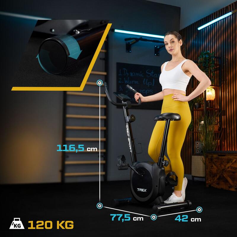 Rower stacjonarny magnetyczny RIZE TX-350MB czarny