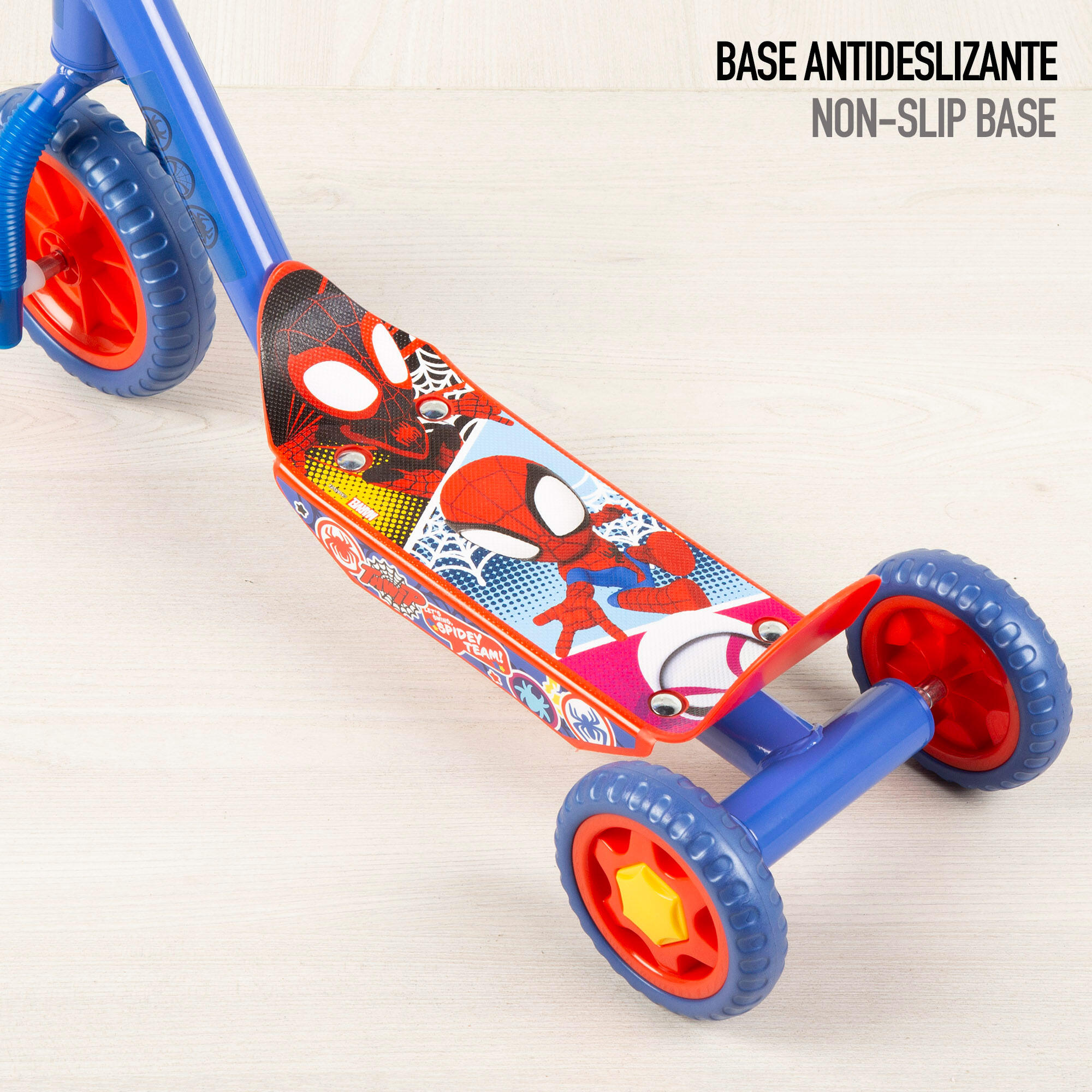 Spidey Patinete 3 ruedas 58x36x65-70 cm máx. 20 kg + 2 años 6/7
