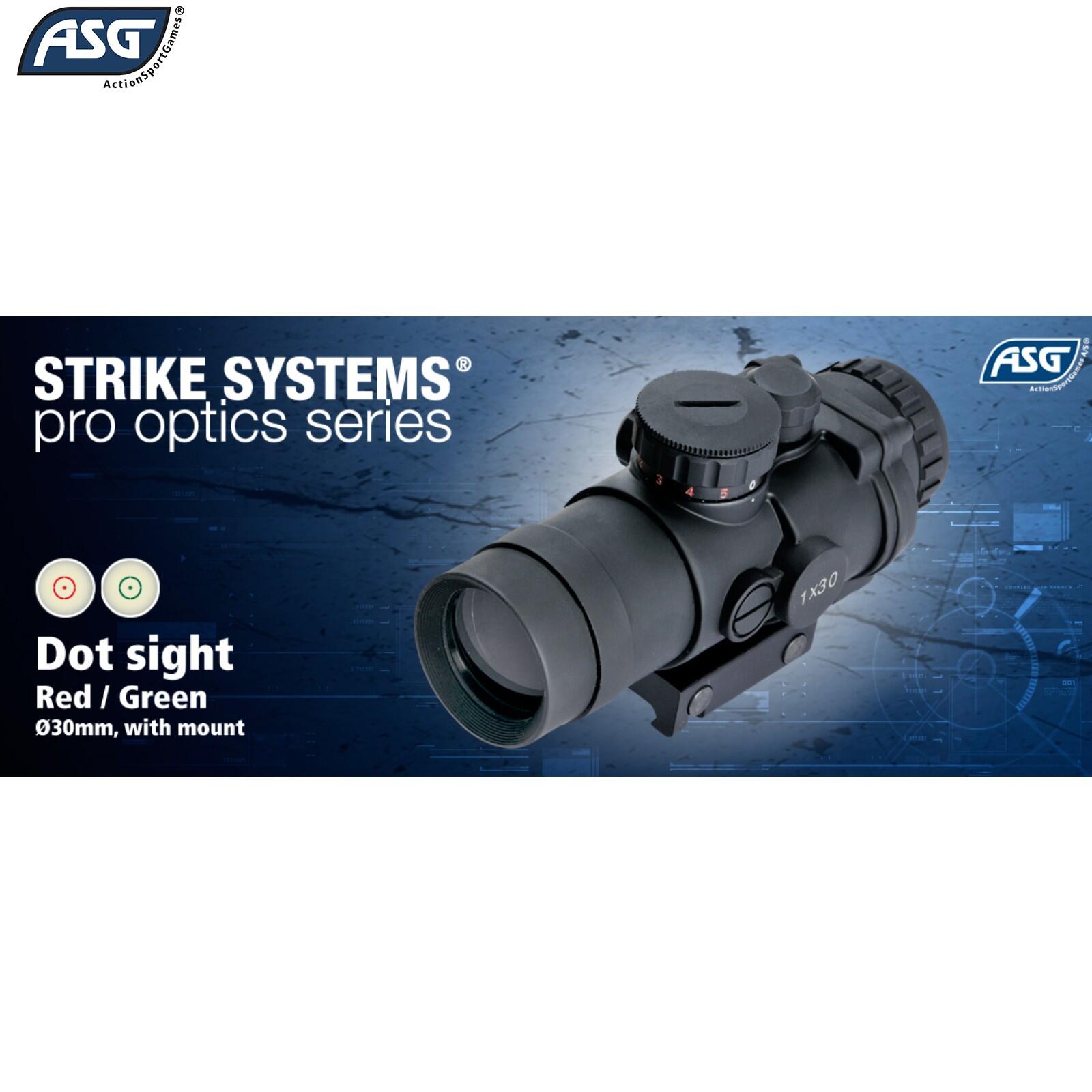 Mira Red/Green Dot ASG Strike Systems 21mm picatinny/weaver 3/3