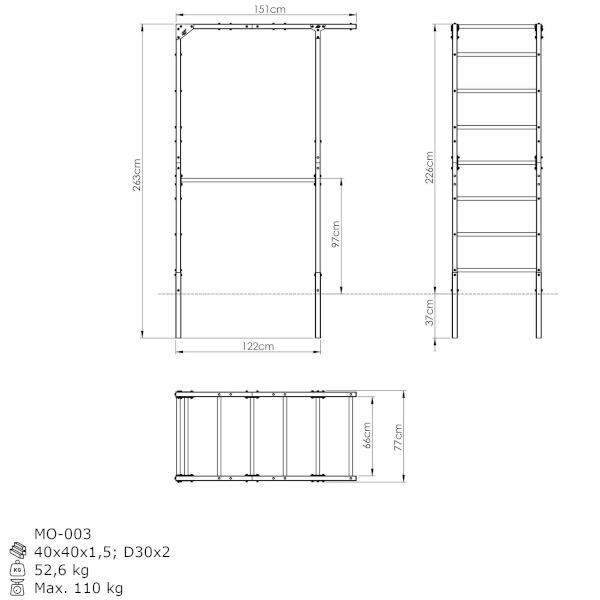 Externe turnladder Marbo Sport Outdoor MO-003 7/7