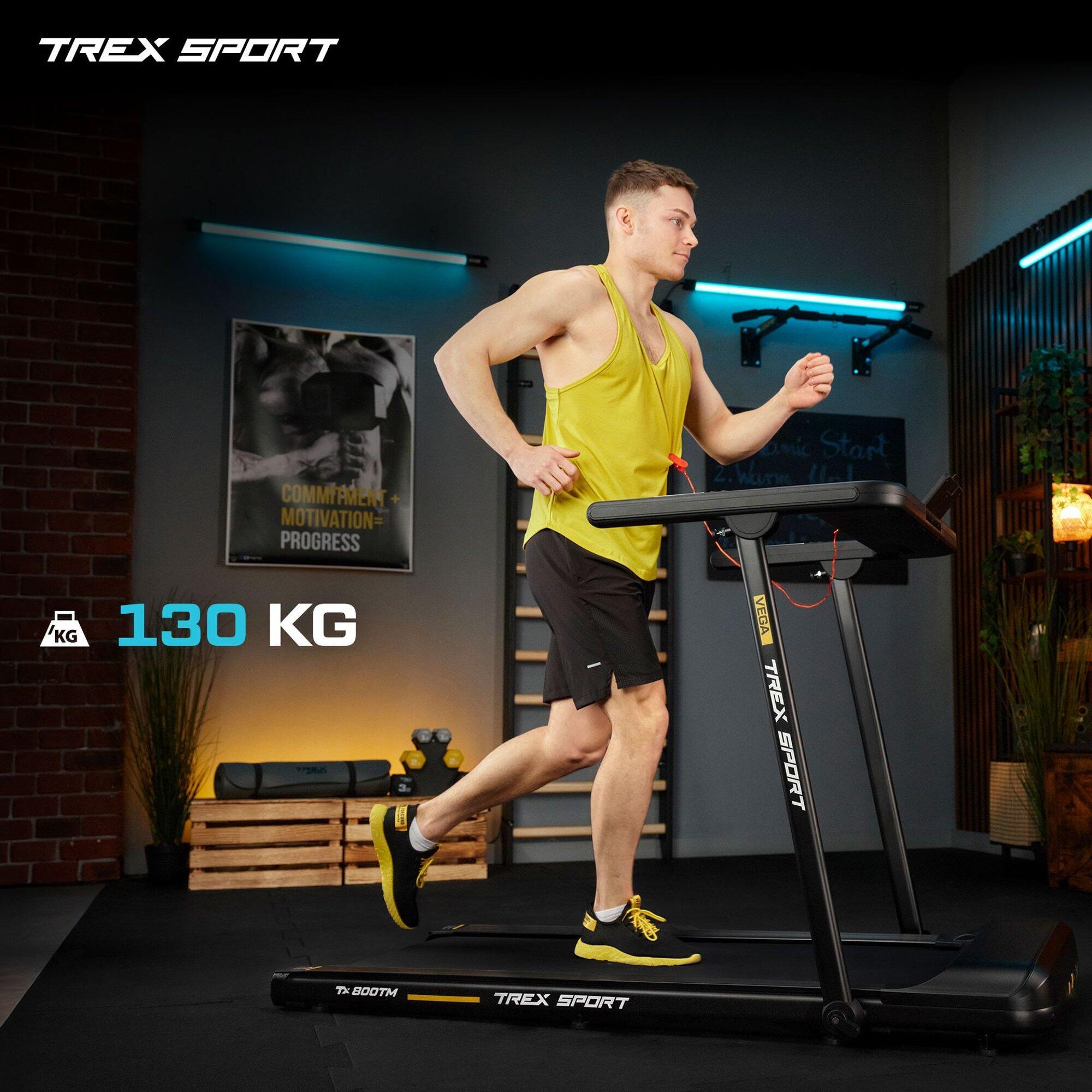 Tapis de course pliable Trex Sport VEGA TX-800TM vitesse 16 km/h 15 programmes 2/7