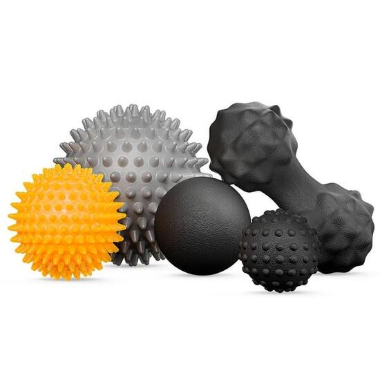 Massagebälle für Sportler Trex Sport Set: 5 Stück 6–9 cm inkl. Doppelball