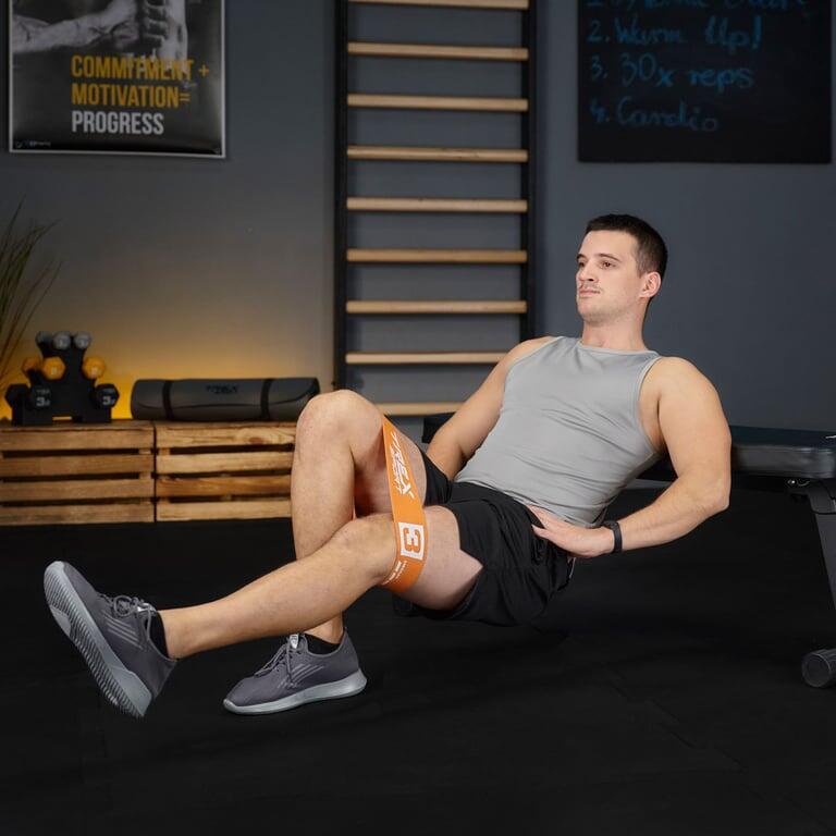 Mini bandes de résistance en tissu 5 pcs Trex Sport 2,5-25 kg avec sac 5/7