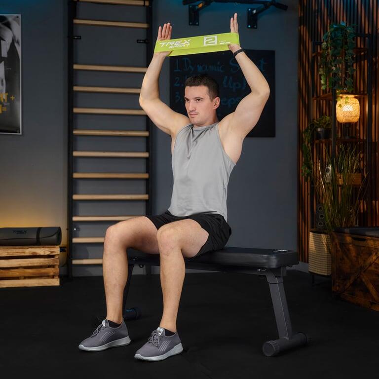 Mini bandes de résistance en tissu 5 pcs Trex Sport 2,5-25 kg avec sac 6/7