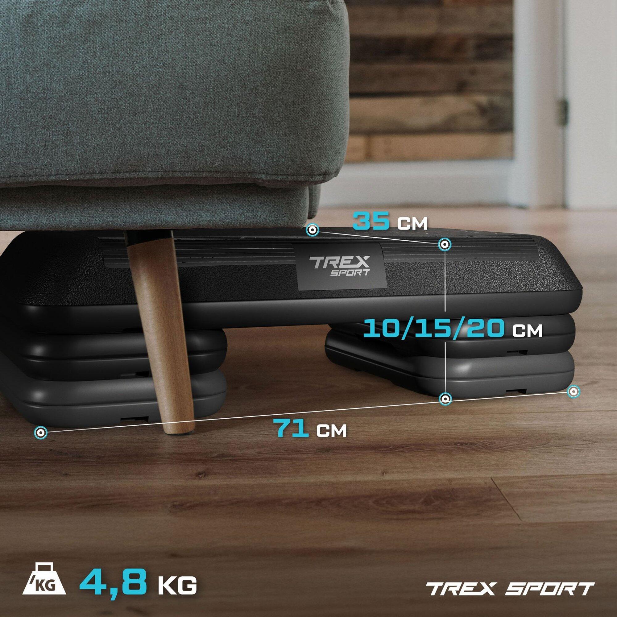 Step aeróbico ajustable Trex Sport para fitness hasta 350 kg 3/7