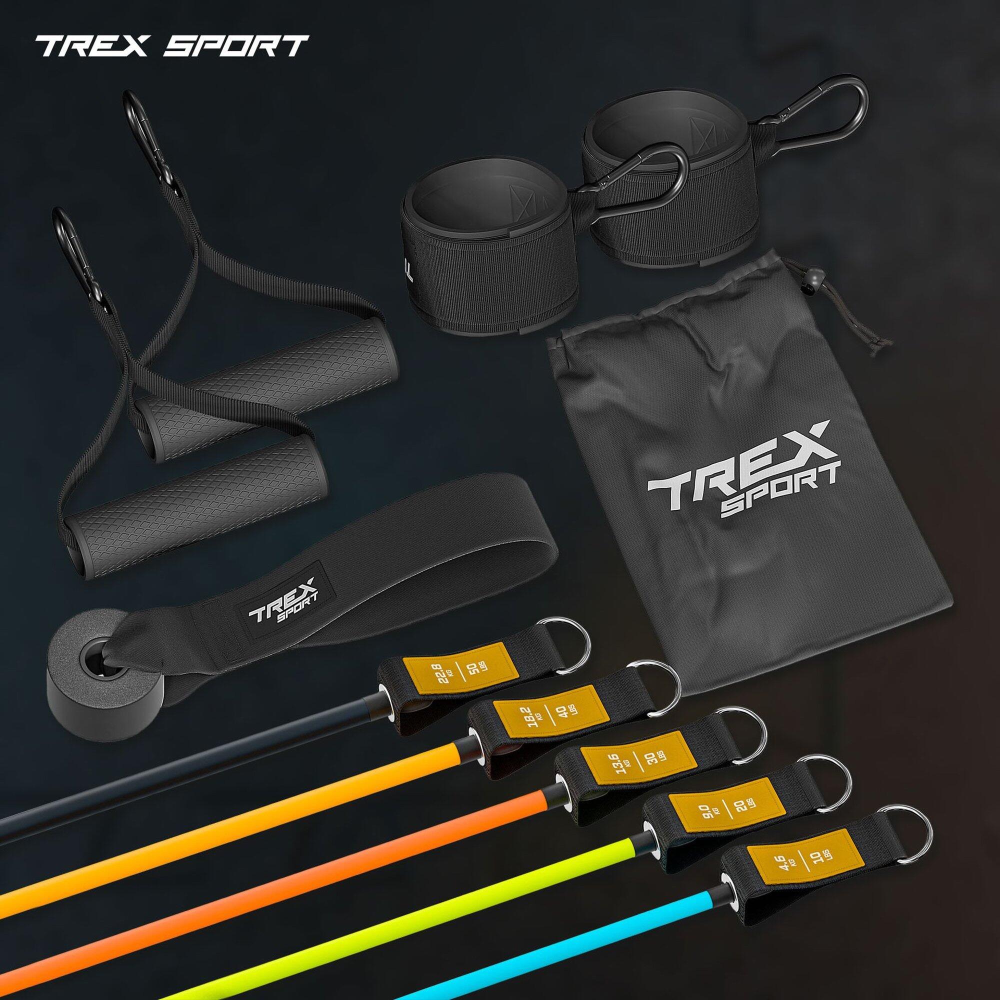 Set d'élastiques néon 5 pcs Trex Sport TX-050TS 4,6-22,8 kg 3/7