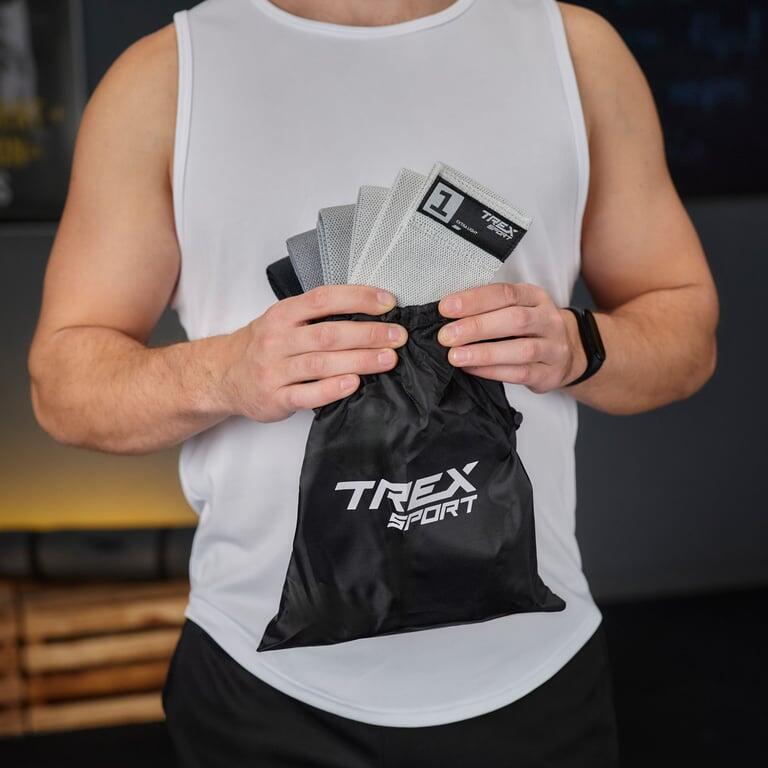 Bandes de résistance 5 pcs Trex Sport Miniband 5-30 kg avec sac 5/7