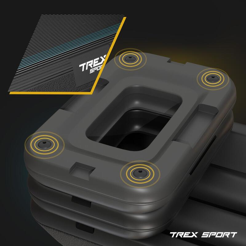 Step/stepper reglabil pentru aerobic și fitness Trex Sport max. 350kg