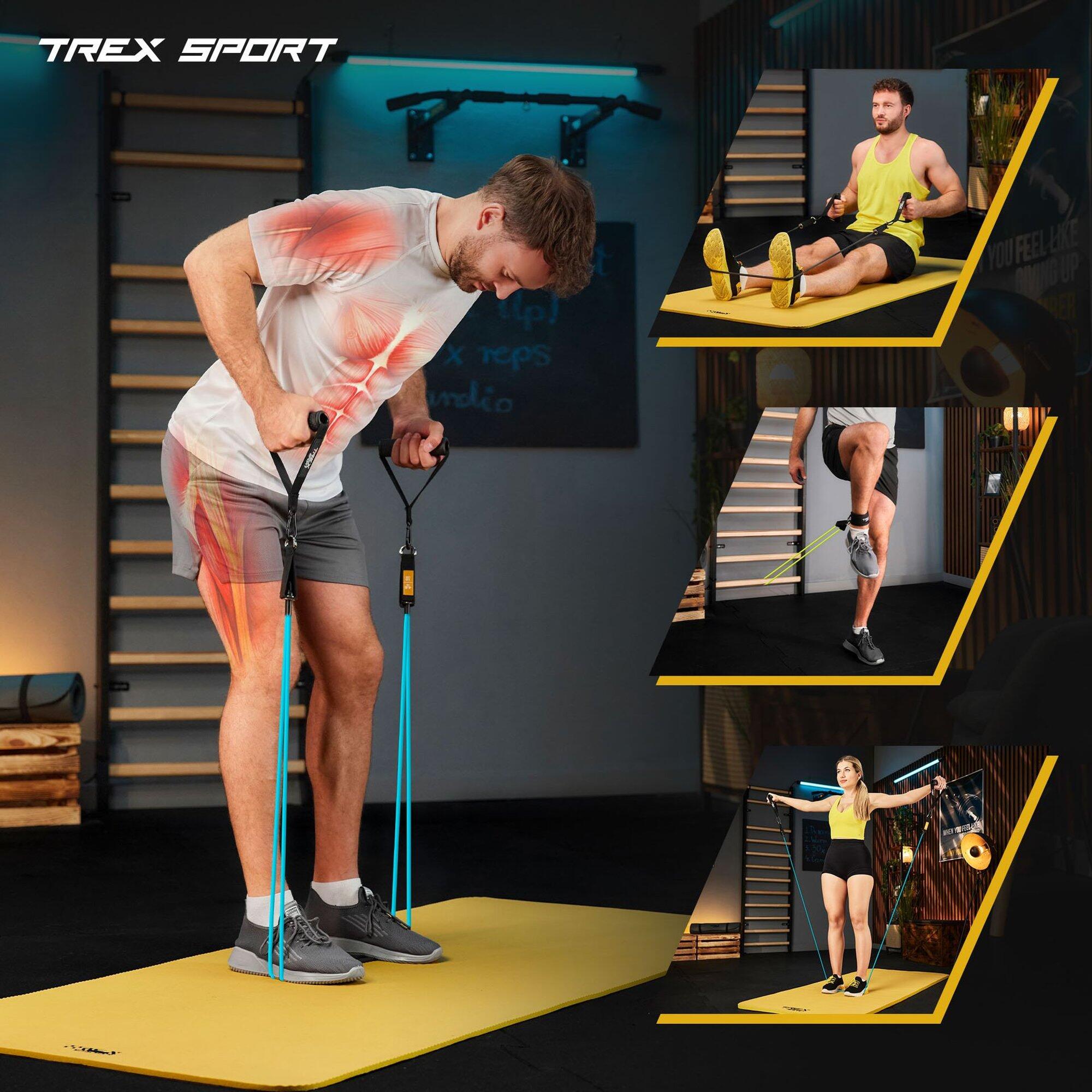 Set d'élastiques néon 5 pcs Trex Sport TX-050TS 4,6-22,8 kg 5/7