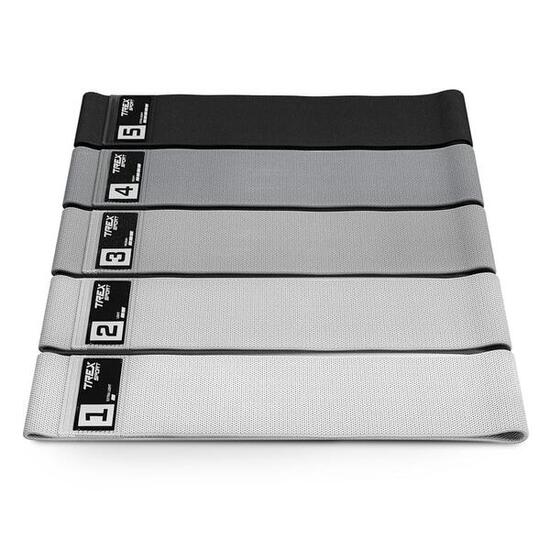 Bandes de résistance 5 pcs Trex Sport Miniband 5-30 kg avec sac