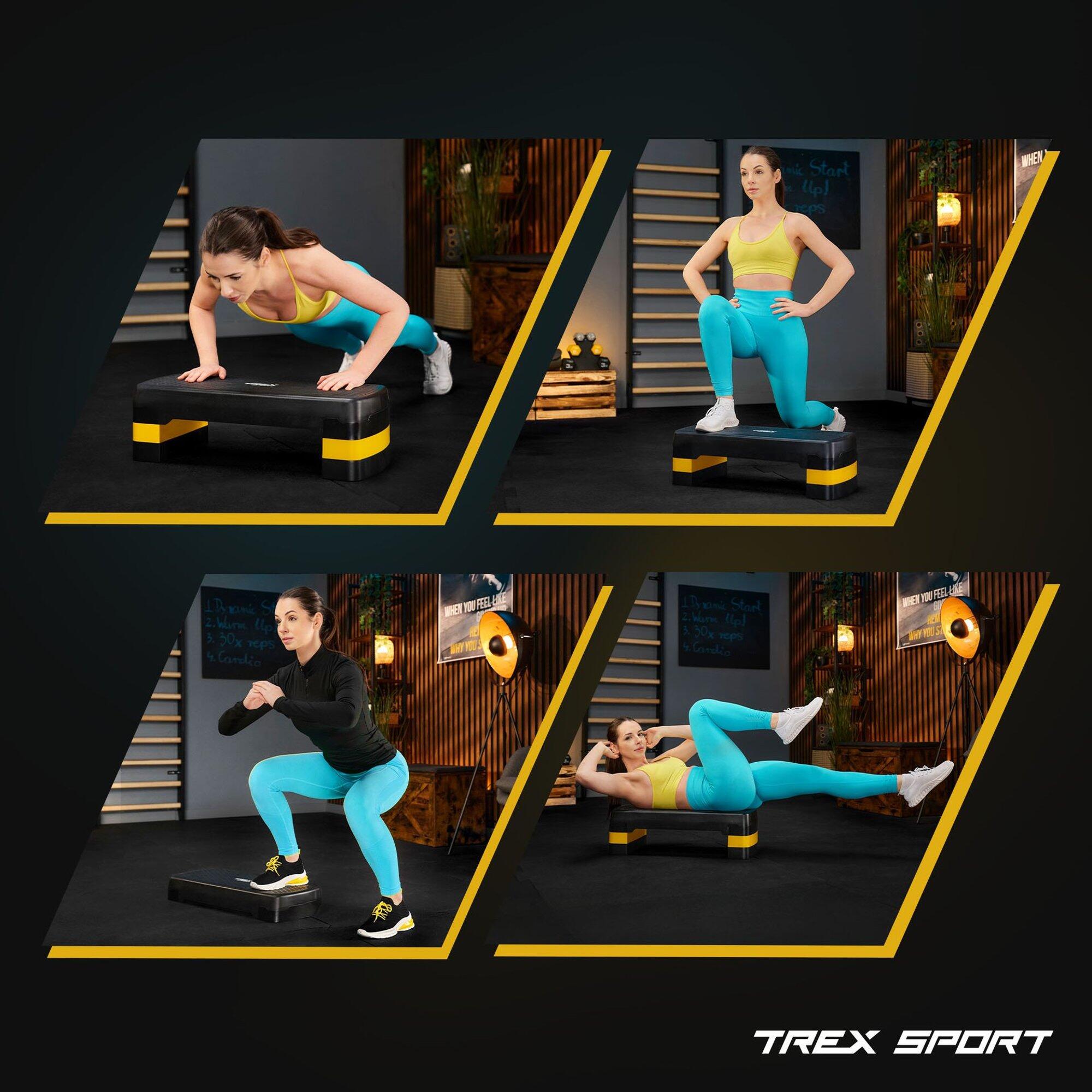 Verstelbaar stepboard voor fitness Trex Sport 3 hoogtes 350 kg 6/7