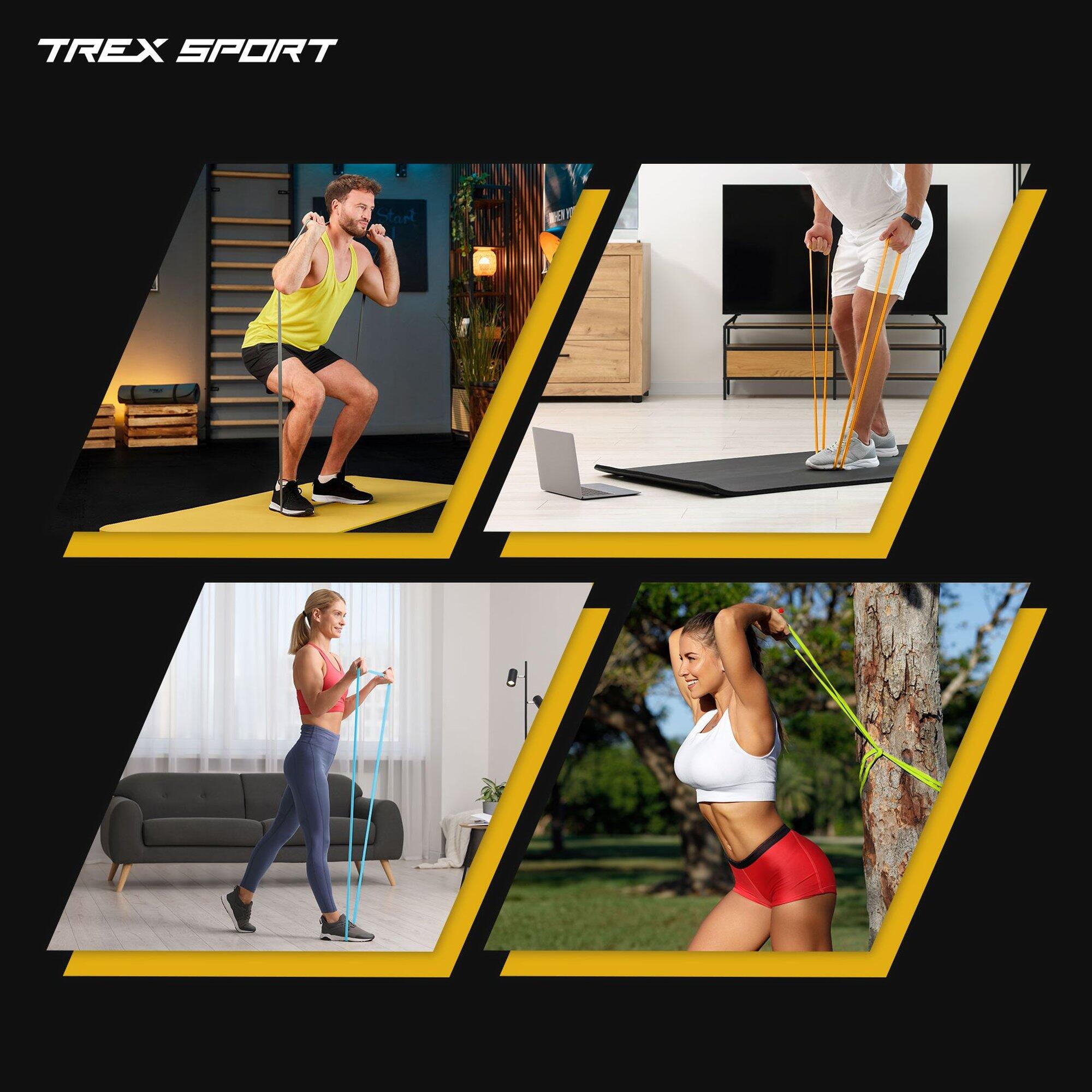 Set de bandes de résistance néon 4 pcs Trex Sport TX-004PBV 2-41 kg 6/7