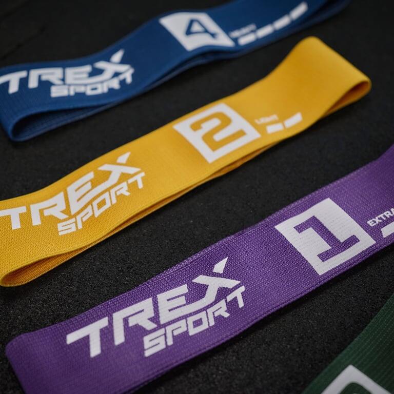 Bandes de résistance en tissu 5 pcs Trex Sport Miniband 2,5-25 kg avec sac 3/7