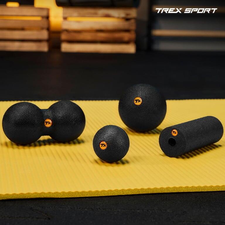 Zestaw do masażu i rollowania Trex Sport mini wałek 15cm oraz 3 piłeczki