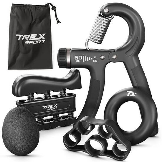 Zestaw ściskaczy do ćwiczeń ręki palców Trex Sport 5 szt. regulacja oporu 5–60kg