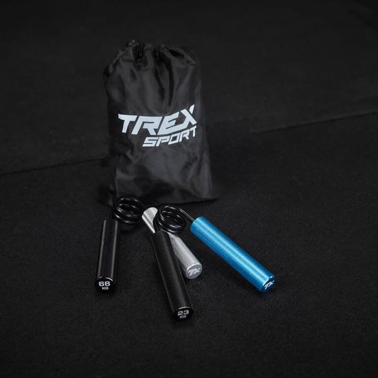 Ściskacze aluminiowe do ćwiczeń dłoni Trex Sport 2 szt. opór 23/68kg