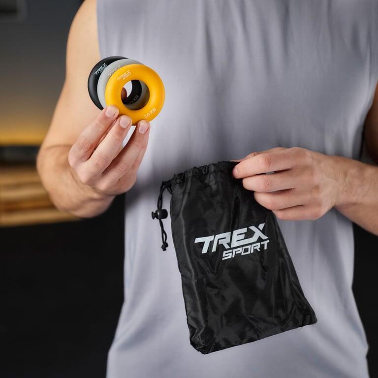 Set de anillos de silicona Trex Sport para manos 14/18/23 kg 3/7