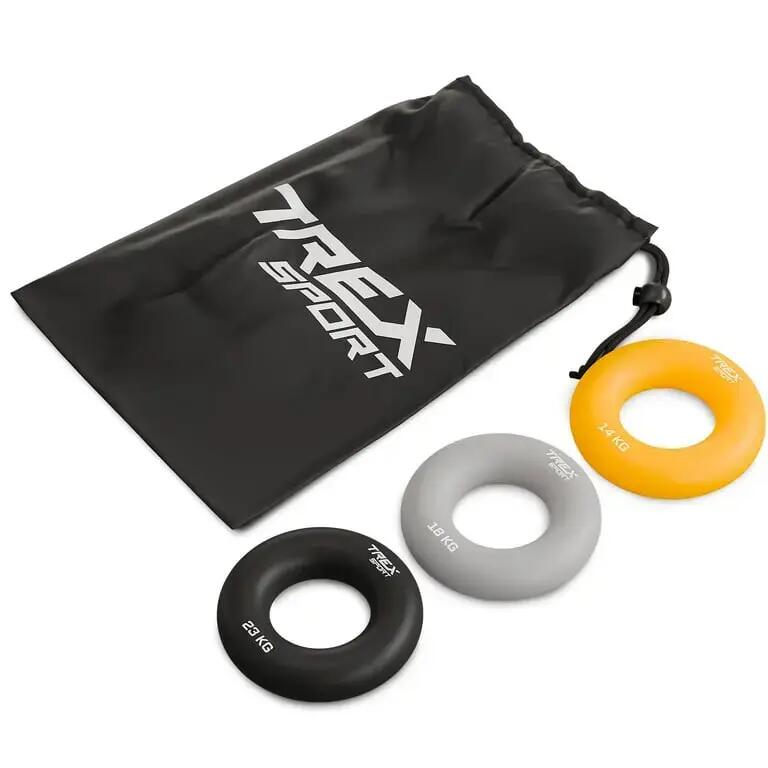 Силиконови стискачи за ръце Trex Sport 3 бр., 14/18/23 кг