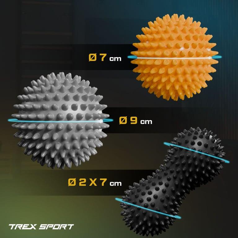 Massageballen set Trex Sport 3 stuks 7–9 cm incl. dubbelbal 2/7