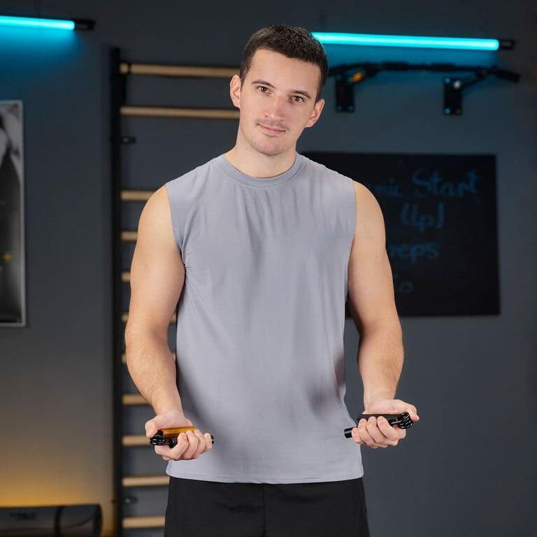 Kit de pinces de musculation en aluminium Trex Sport 2 pièces 45/90 kg 7/7