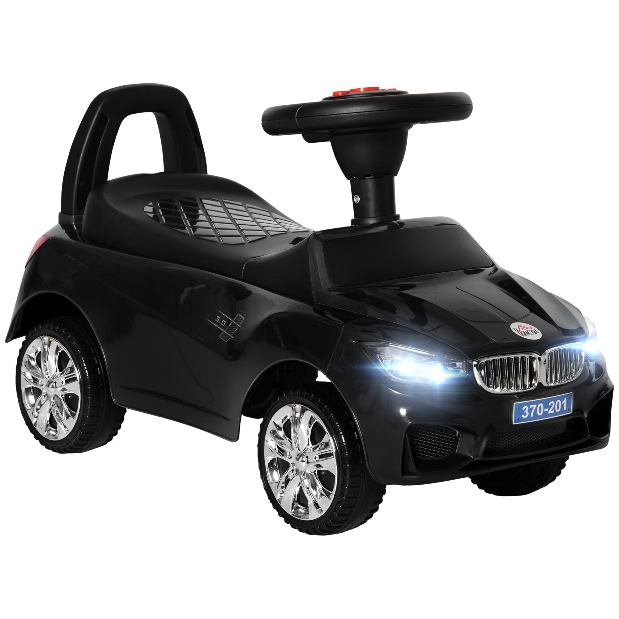 HOMCOM Carro andador 63,5x28x36 cm preto HOMCOM