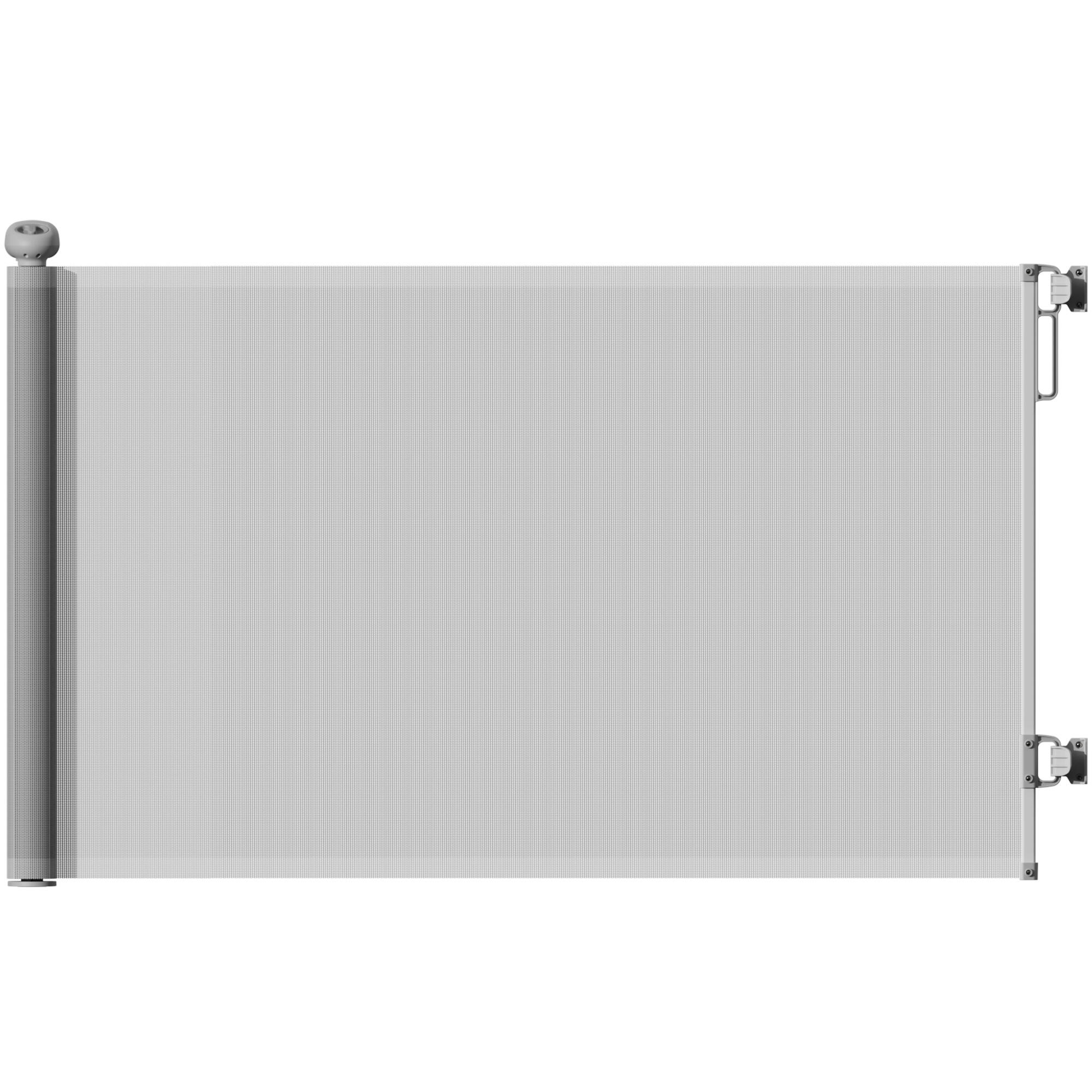 Barreira de segurança para animais 146x9x86,5 cm cinzento pawhut