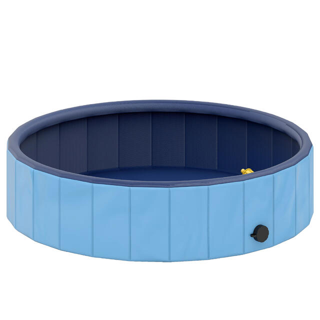 Piscina para cães ø100x30 cm azul PawHut