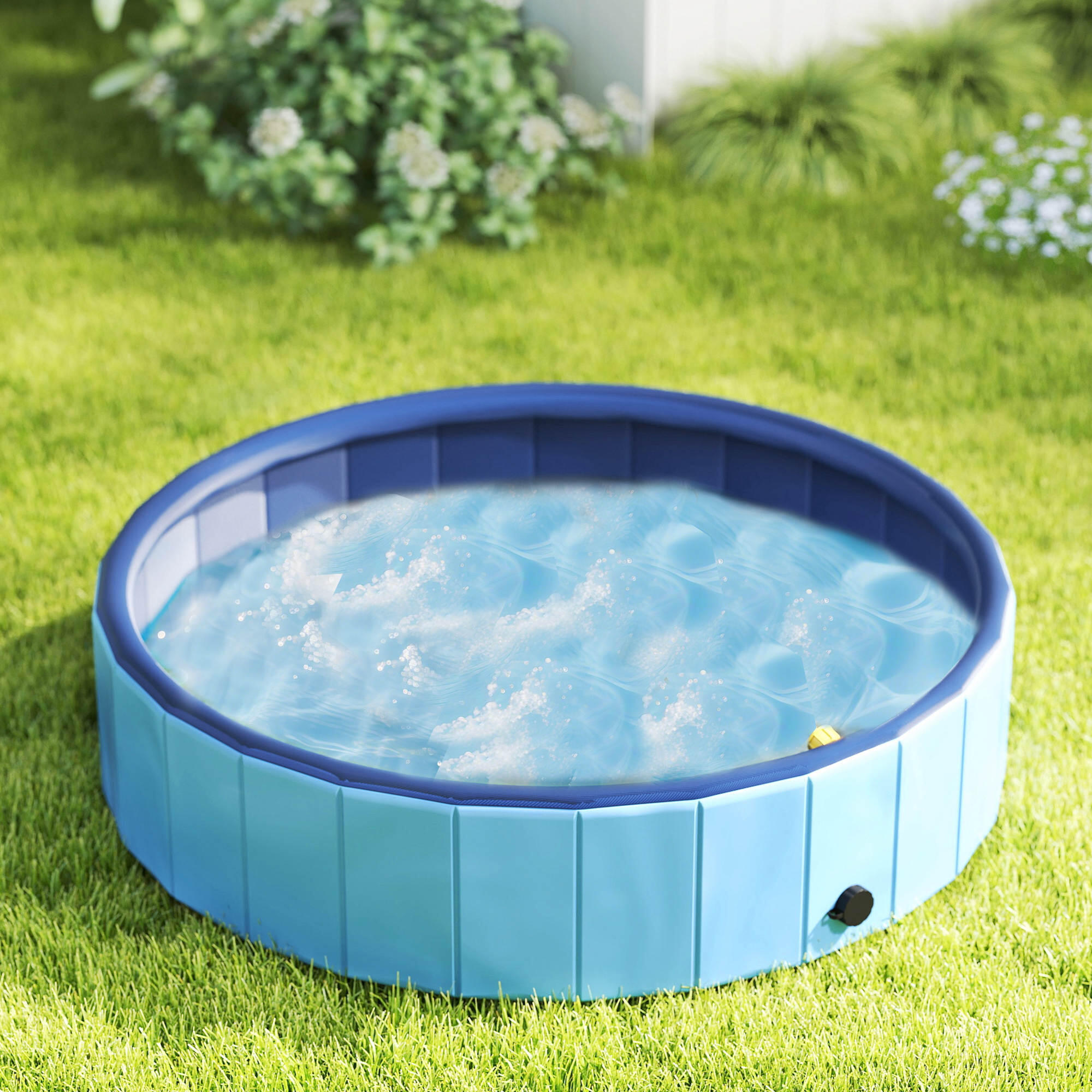 Piscina para cães ø120x30 cm azul PawHut 5/5