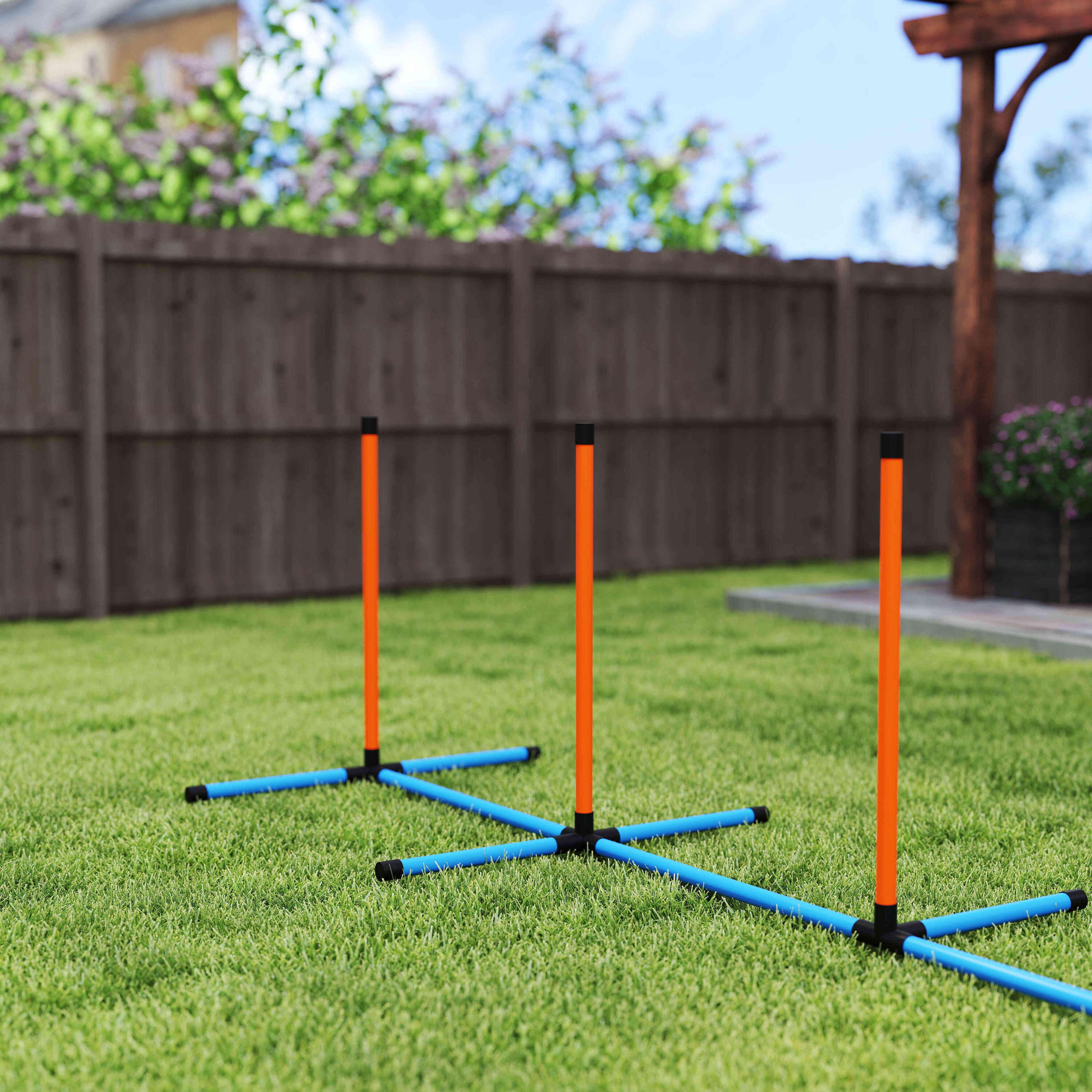 Juego de Agilidad PawHut 348x66x69 cm Naranja 4/5